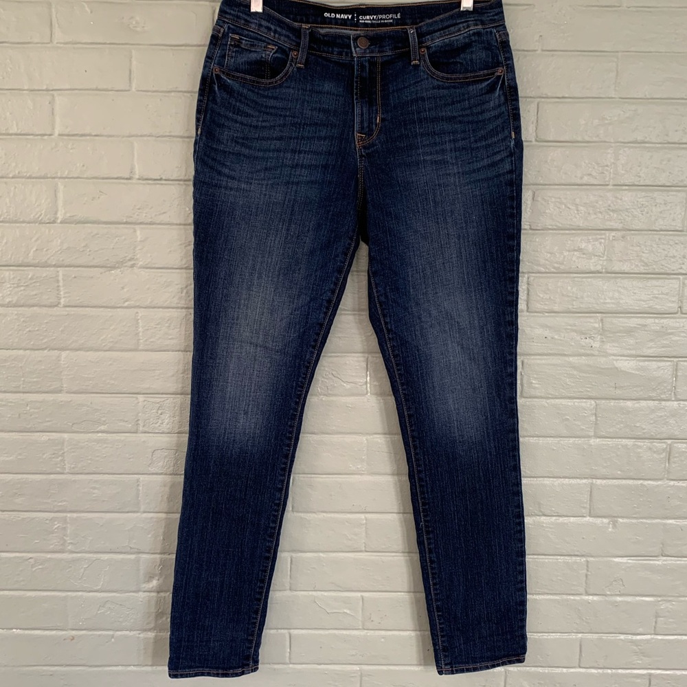 NWOT Size 8 Dark Wash Old Navy Denim Jeans